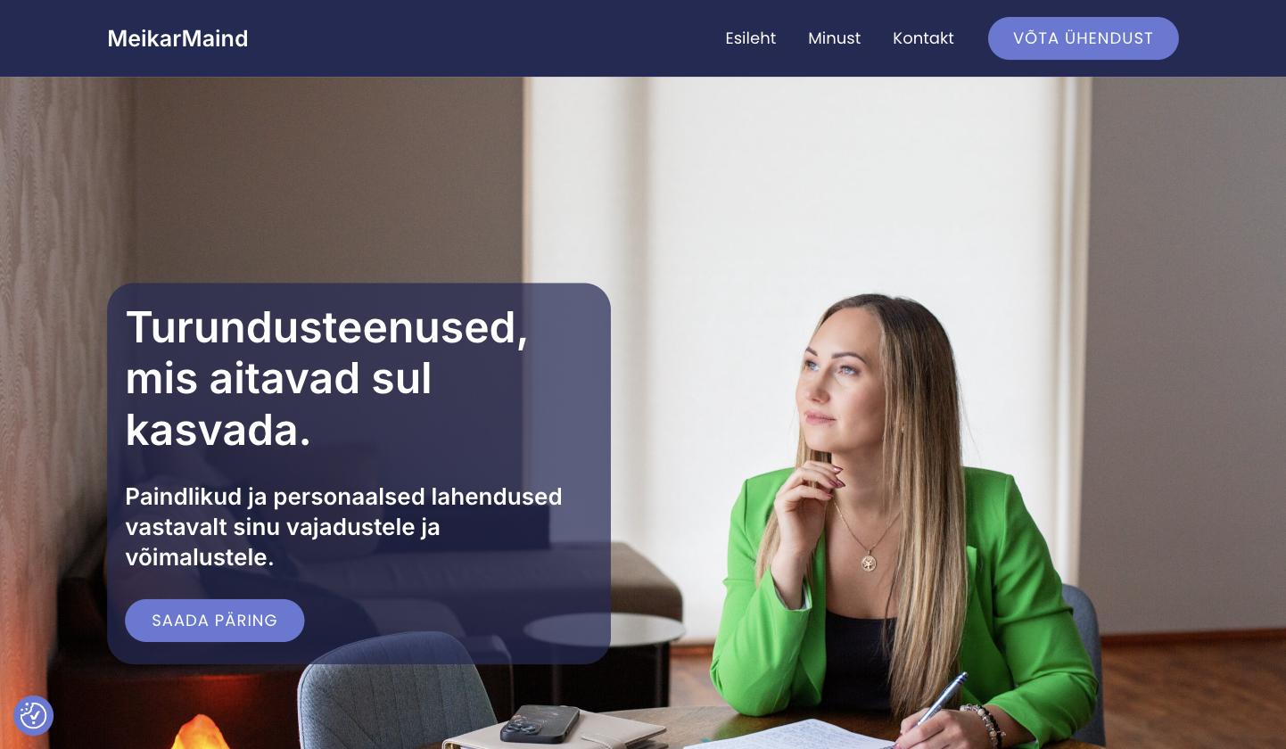 MarjeMeikar.ee veebileht
