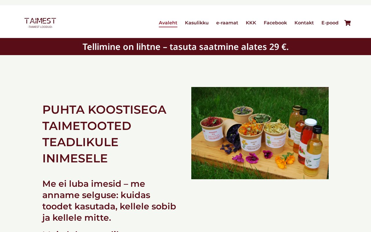 Taimest.ee veebileht